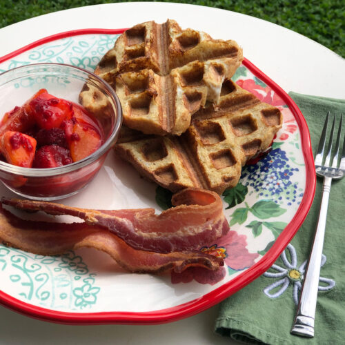 Strawberry French Toast Waffles  What's Cookin' Italian Style Cuisine